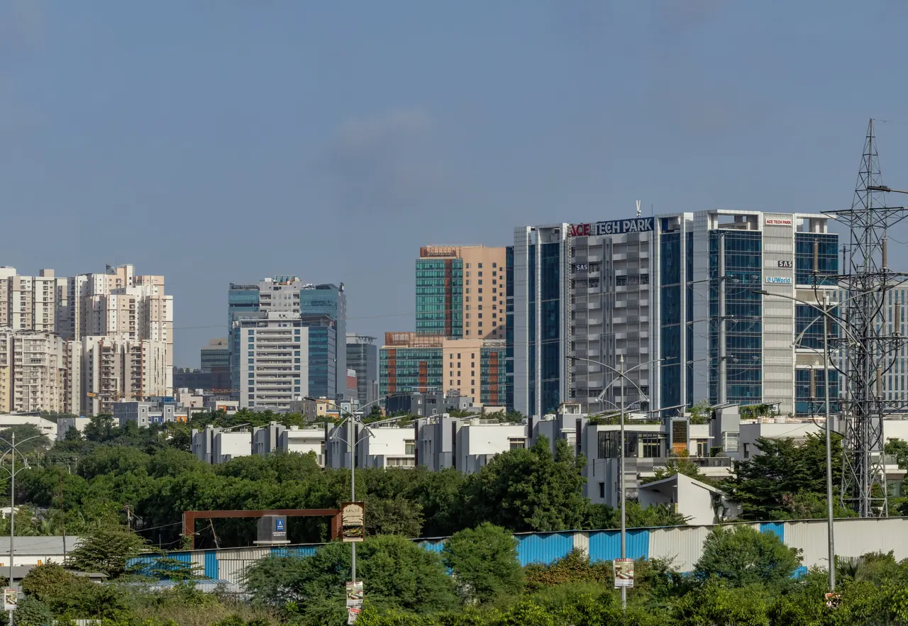 Skyline of the Financial District, Hyderabad